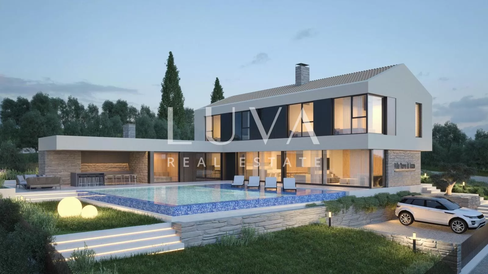 Istrien, Buje, 975 m² Baugrundstück mit Baugenehmigung