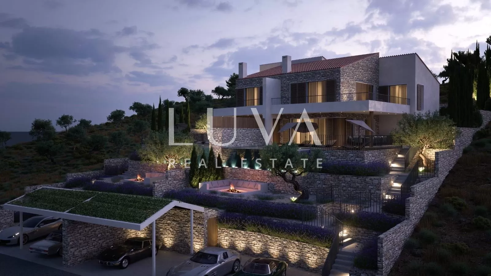 Insel Cres, Martinšćica, Luxuriöses Haus mit Pool und traumhaftem Meerblick, 267,48 m²