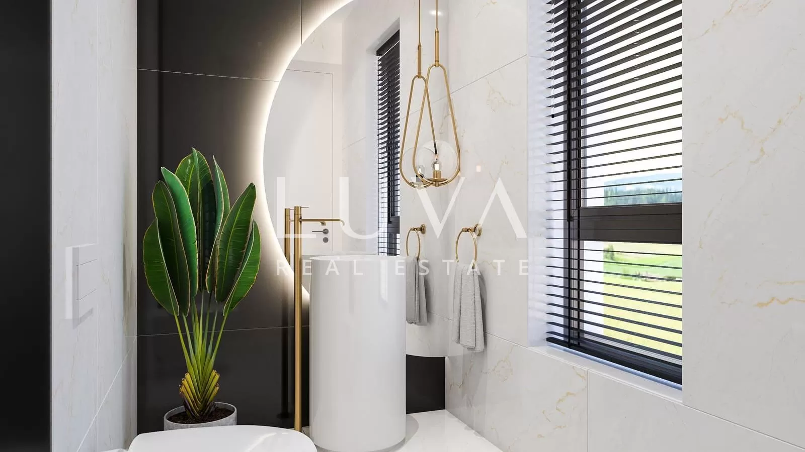 Kaštelir, Novigrad, luxury villa with a pool, project