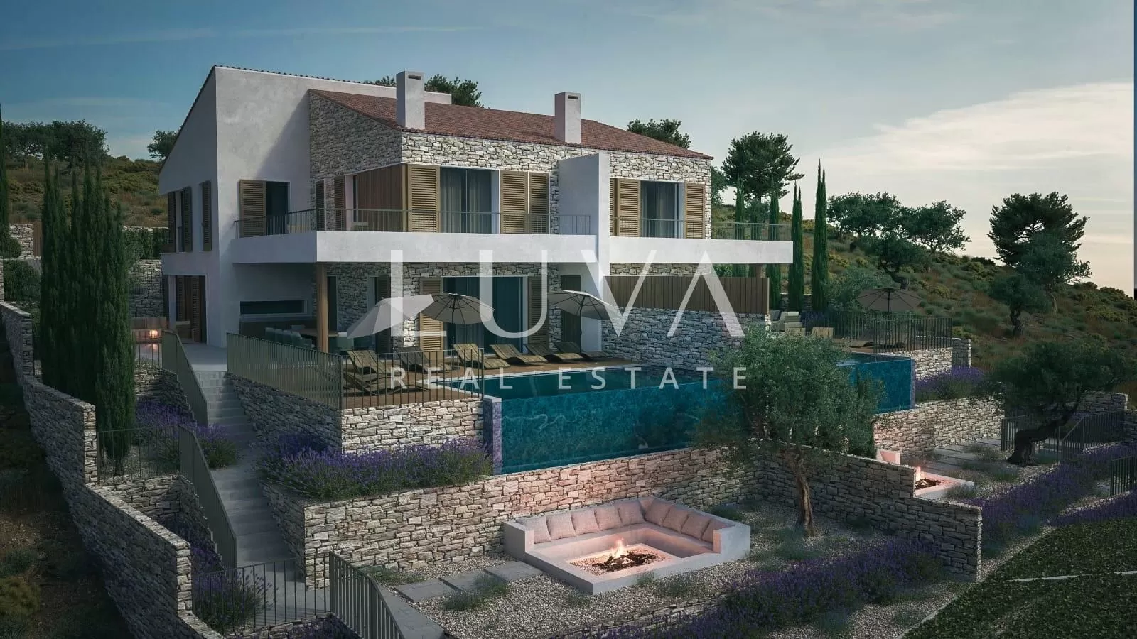 Insel Cres, Martinšćica, Luxuriöses Haus mit Pool und traumhaftem Meerblick, 267,48 m²