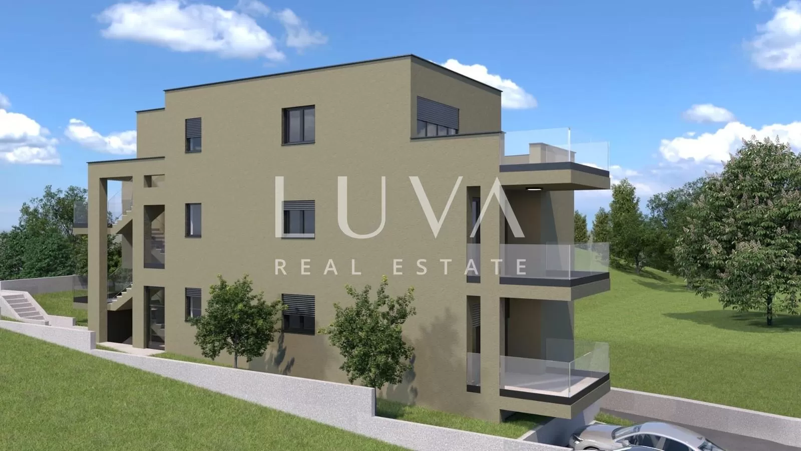Zagreb, Fraterščica – Neubau 4-Zimmer-Wohnung + 2 Außenstellplätze + 1 Garagenstellplatz, 124 m²