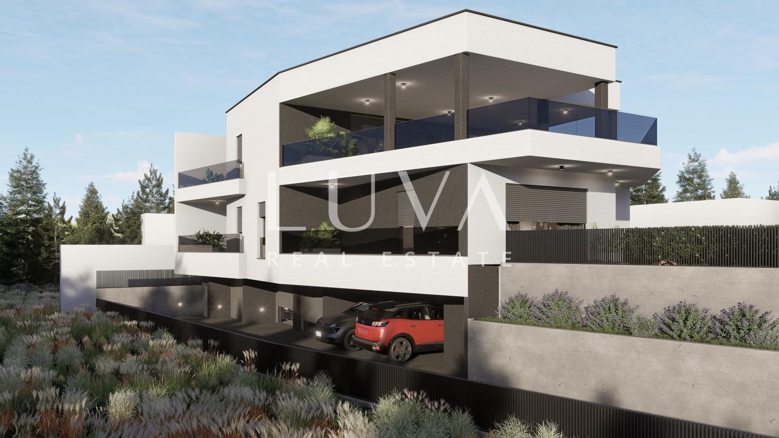 Zagreb, Gračani, dreizimmerige modern Wohnung mit privaten garden und Balkonzugang, net 102,35 m2