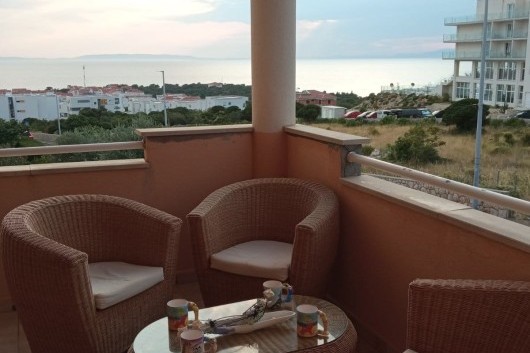 Pag, Novalja, dvosoban stan s pogledom na more, 58 m2