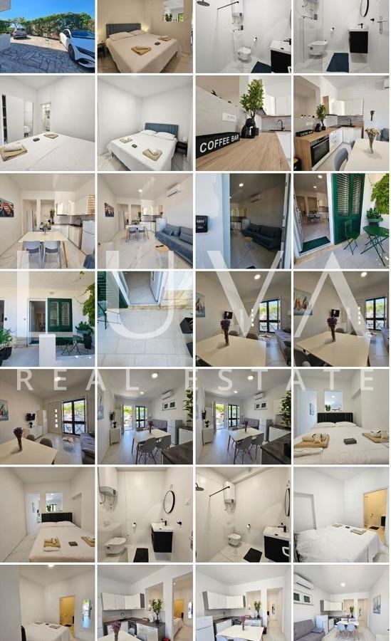 Omiš, Nemira, 3 seaside apartments + parking for sale