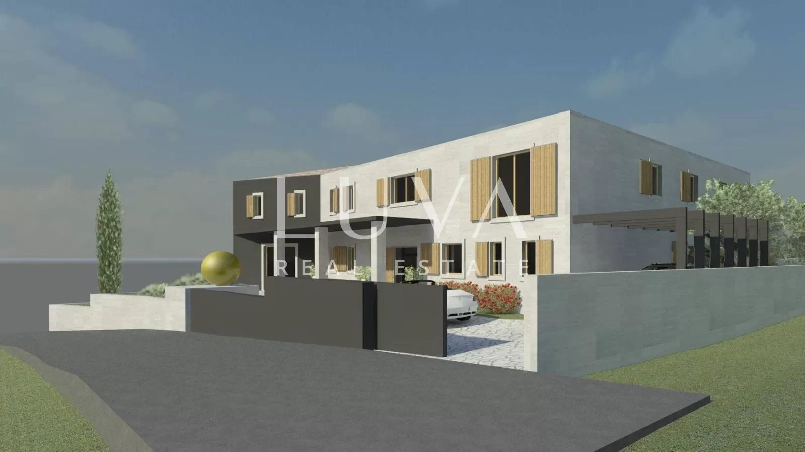 Istrien, Buje, 3906 m² baugrundstück für Villenbau zu verkaufen