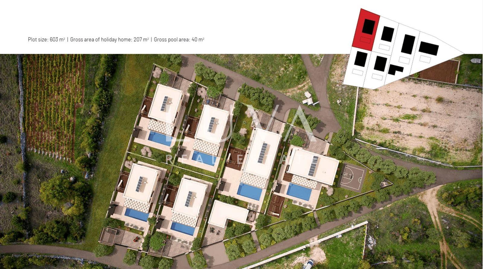Krka, Drinovci, 603 m² Baugrundstück mit gültiger Baugenehmigung
