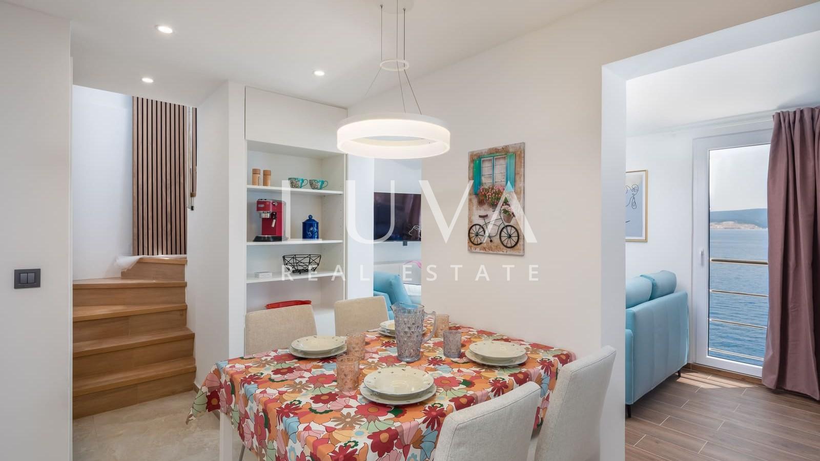 Omiš, Stanići, seafront house with pool for sale