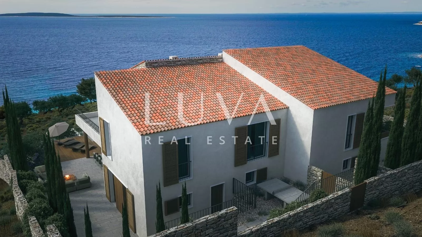 Insel Cres, Martinšćica, Luxuriöses Haus mit Pool und traumhaftem Meerblick, 267,48 m²
