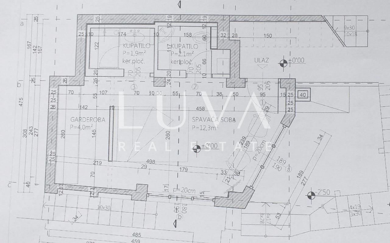 Omiš, Stanići, seafront house with pool for sale