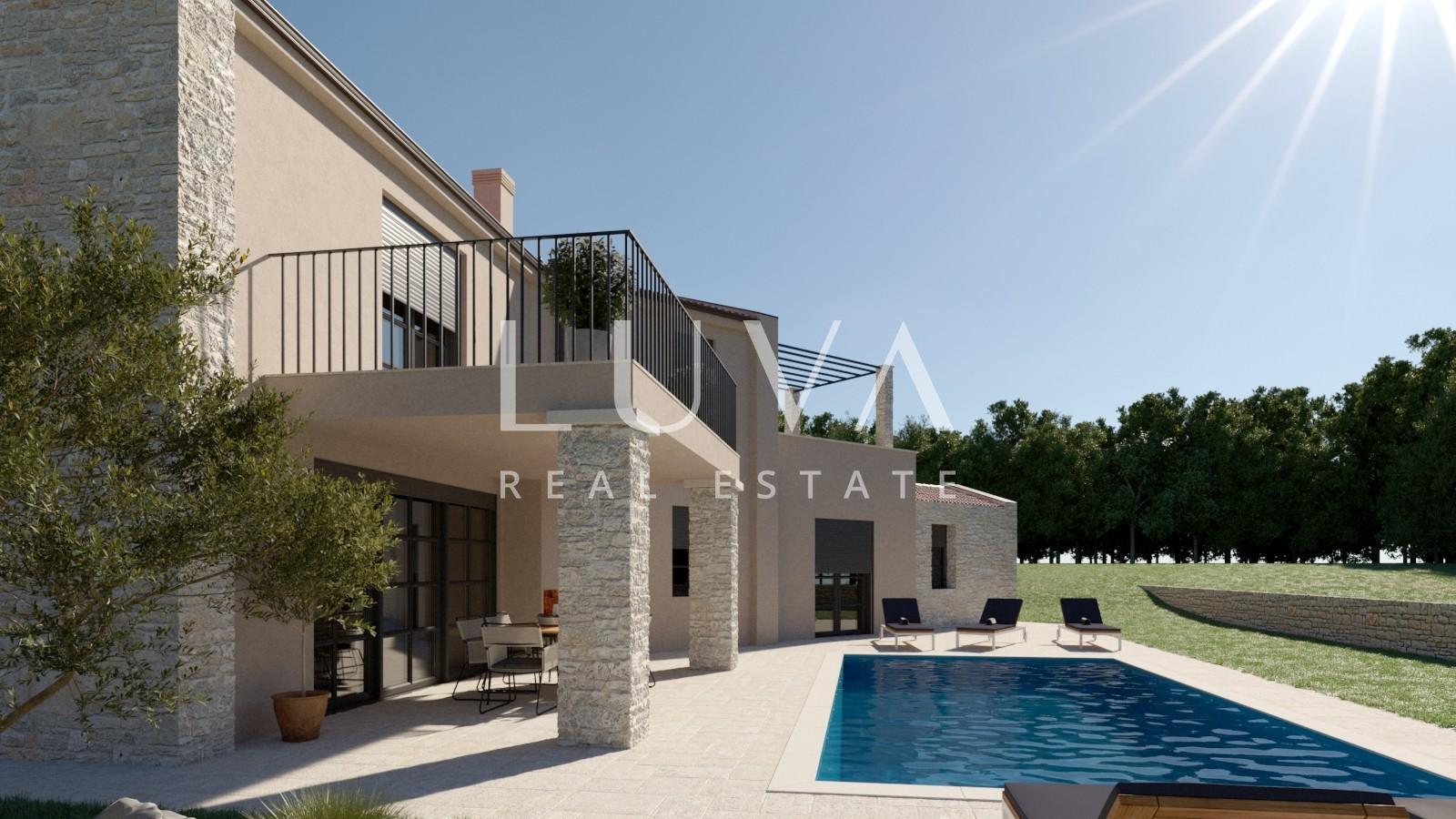 Istria, new build luxury house with pool near Poreč, 160 m², for sale