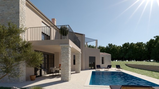 Istria, new build luxury house with pool near Poreč, 160 m², for sale