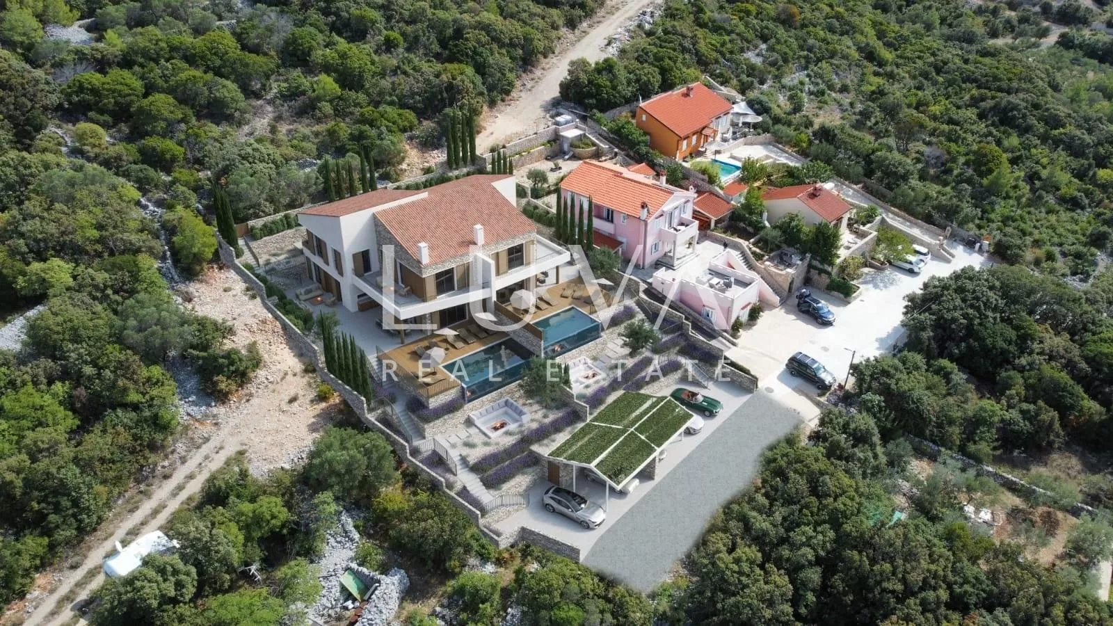 Insel Cres, Martinšćica, Luxuriöses Haus mit Pool und traumhaftem Meerblick, 267,48 m²