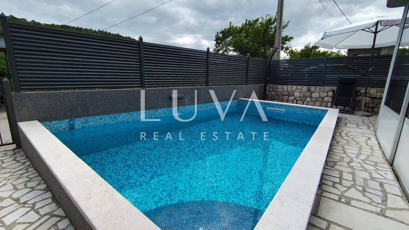 Kraljevica, Križišće, house with a pool for sale