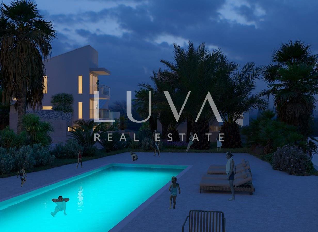 Seget Donji, land with a building permit for luxury villas