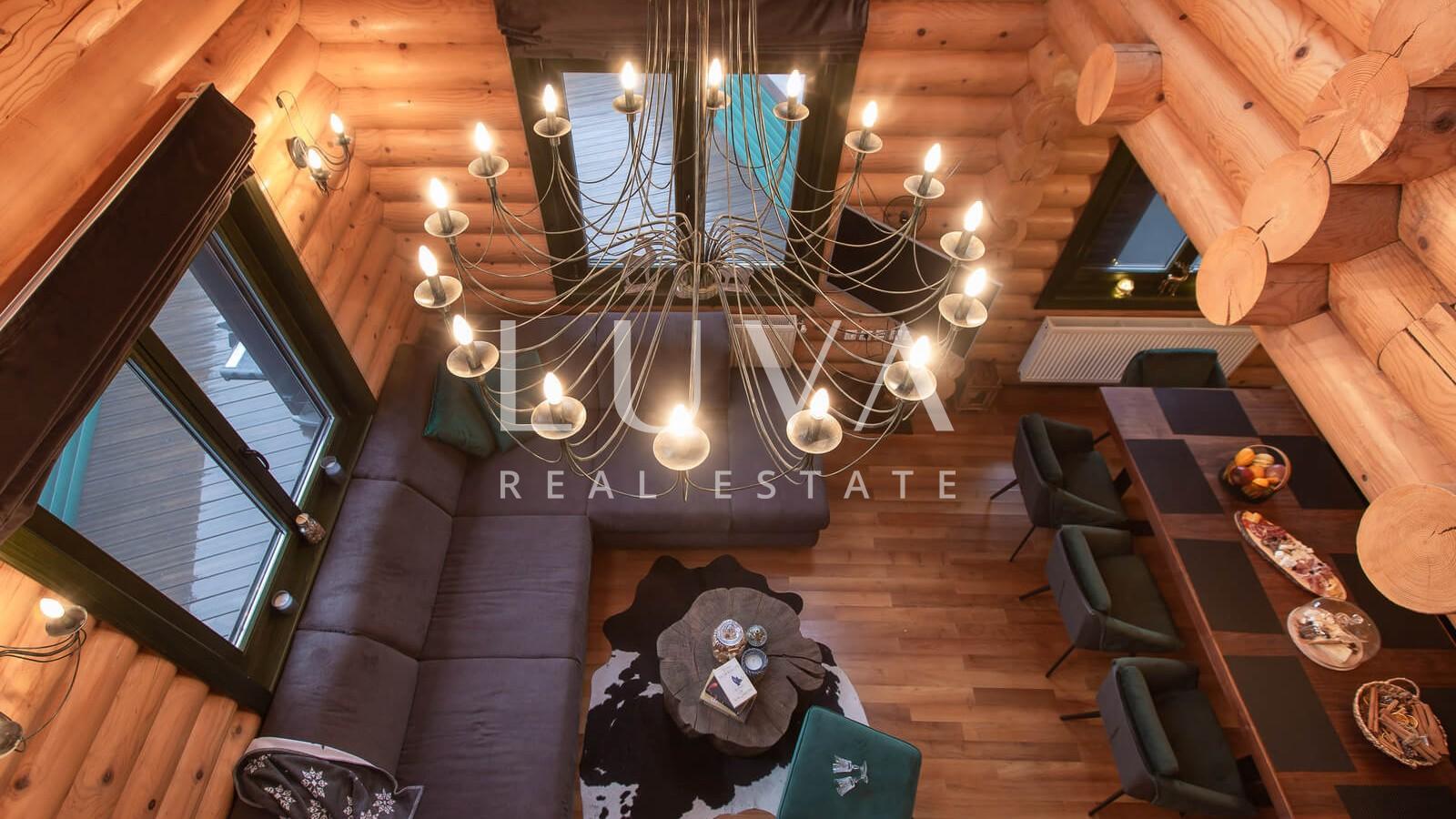 Ravna Gora, wooden house with pool for vacation for sale