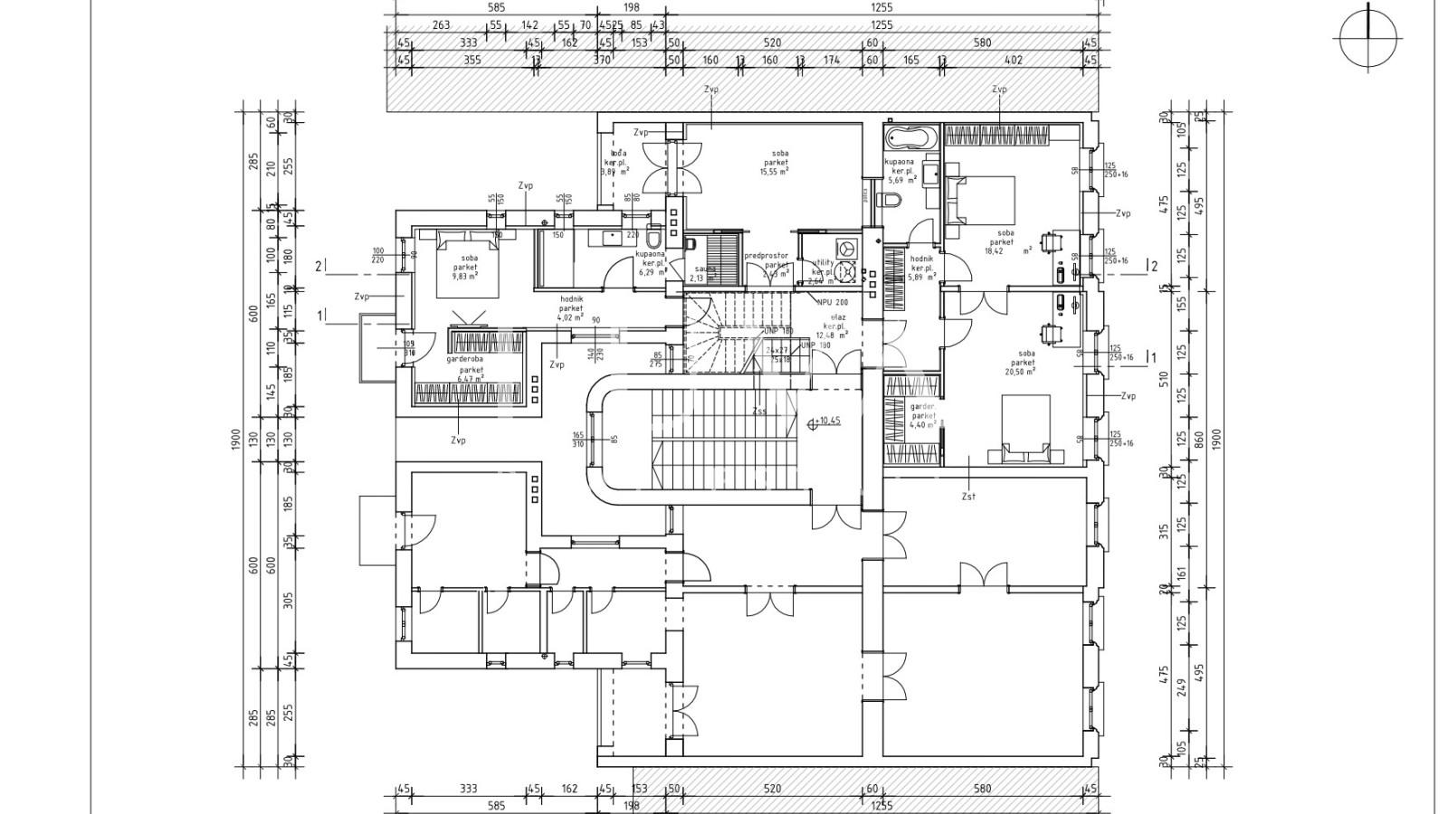 Zagreb, city center, luxury apartment 230 m² + 40 m² terrace