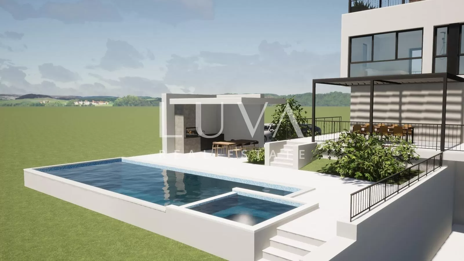 Kaštelir, Luxury Villa with Pool Under Construction