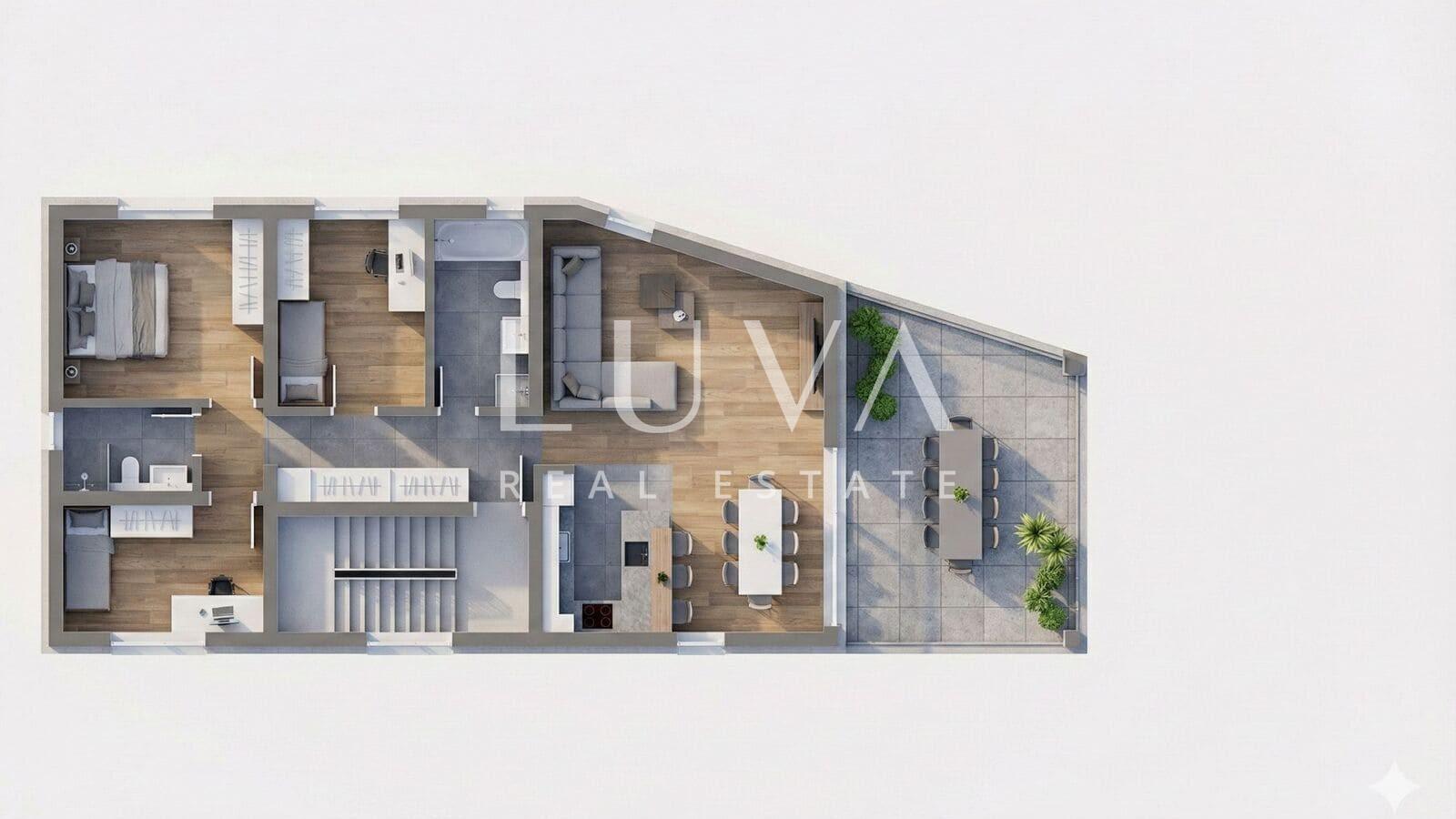 Zagreb, Blato, 4 room apartment, 91 m² with terrace for sale, new build