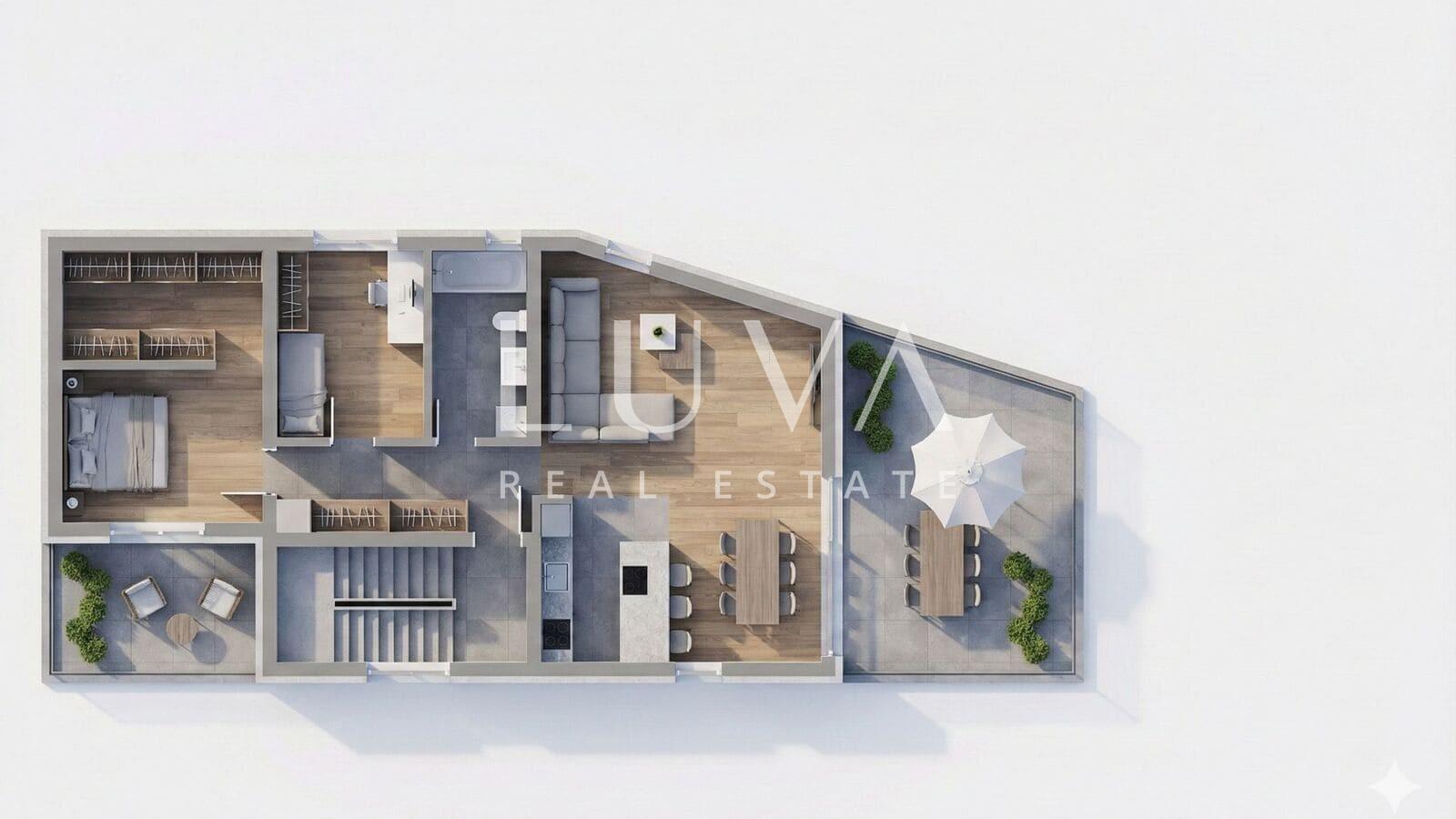 Zagreb, Blato, 3 room apartment, 82 m² with 2 terraces for sale, new build.