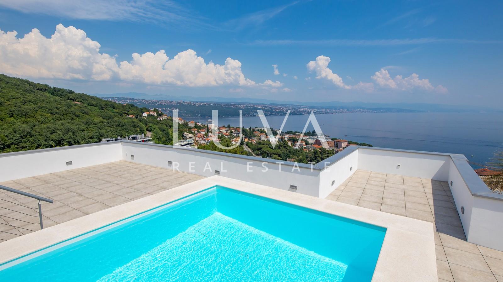 Opatija, luxury new building with sea view, apartment NFA 367.19 m²