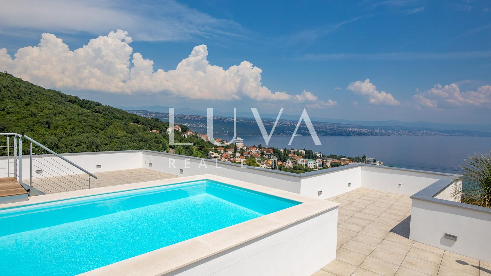 Opatija, luxury new building with sea view, apartment NFA 367.19 m²