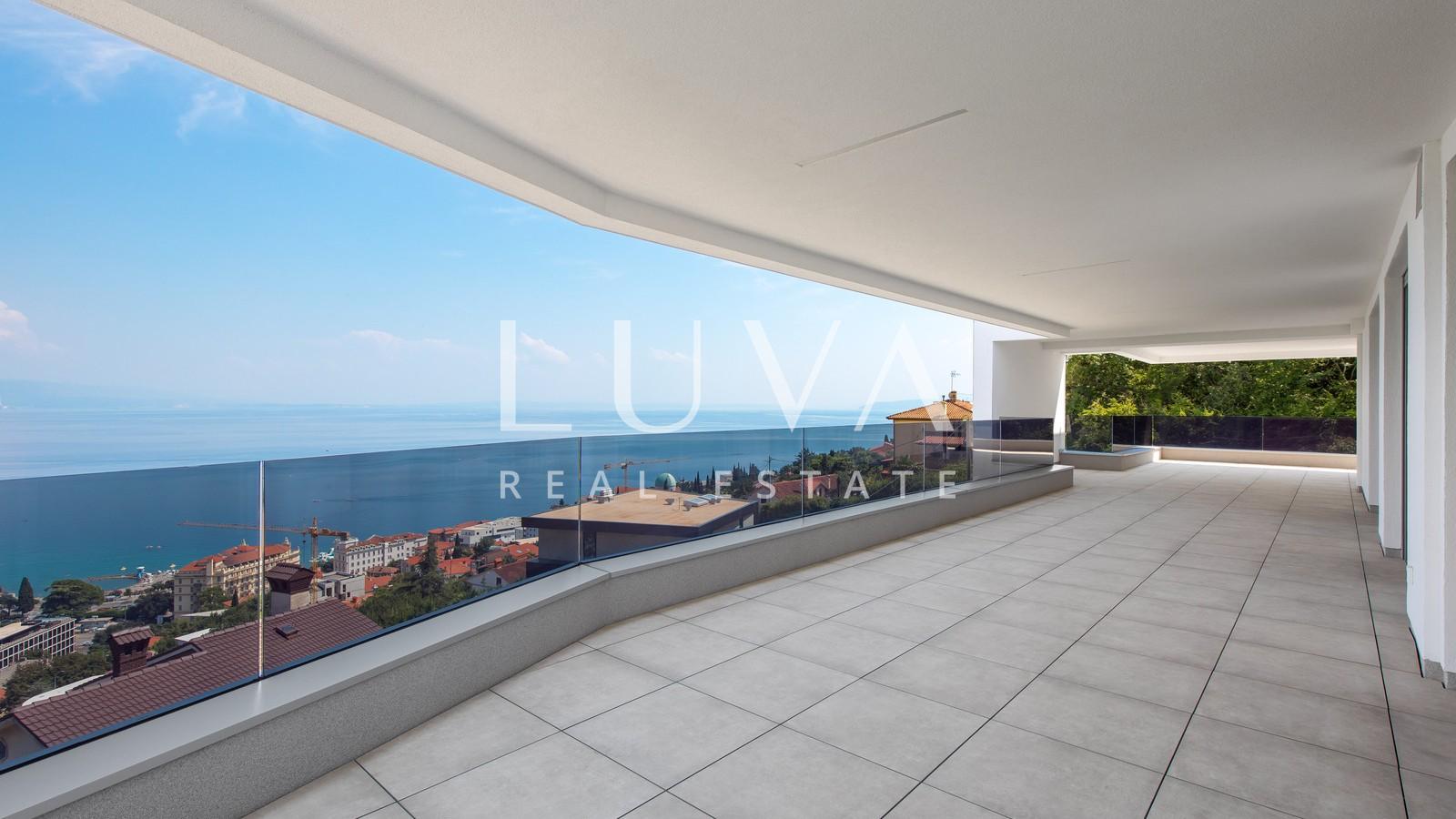 Opatija, luxury new building with sea view, apartment NFA 367.19 m²