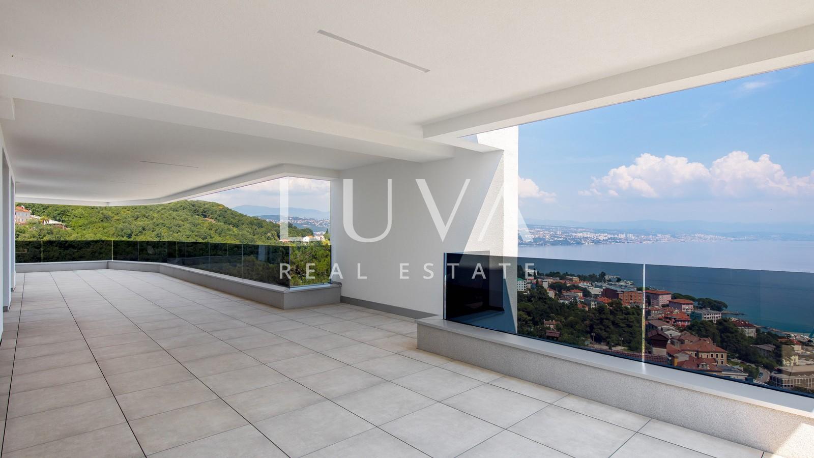 Opatija, luxury new building with sea view, apartment NFA 367.19 m²