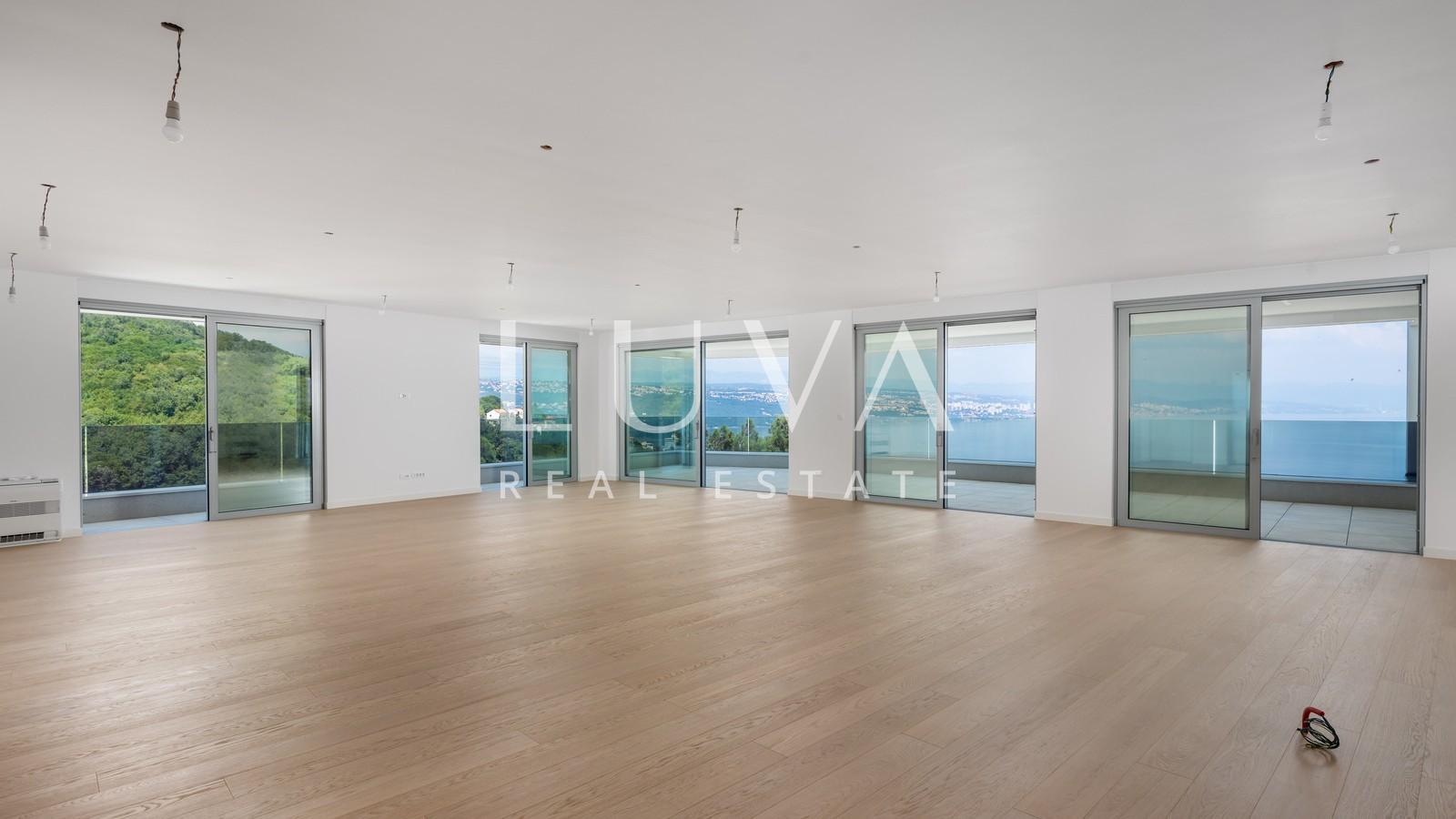 Opatija, luxury new building with sea view, apartment NFA 367.19 m²