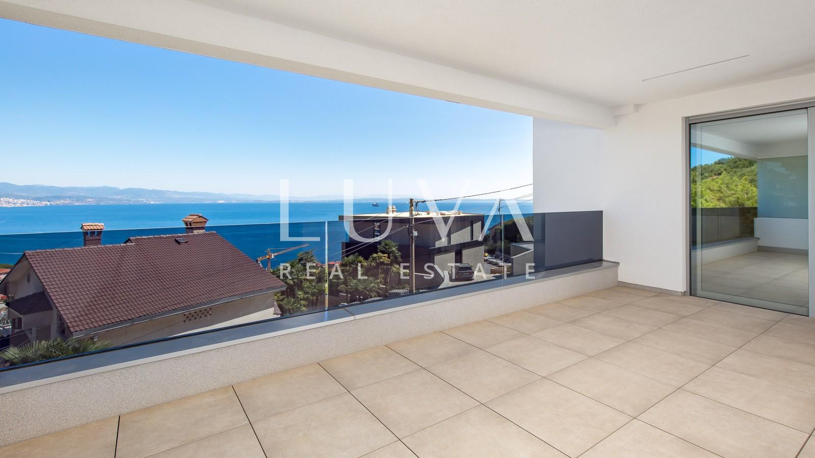 Opatija, luxury new building with sea view, apartment NFA 92.14 m²