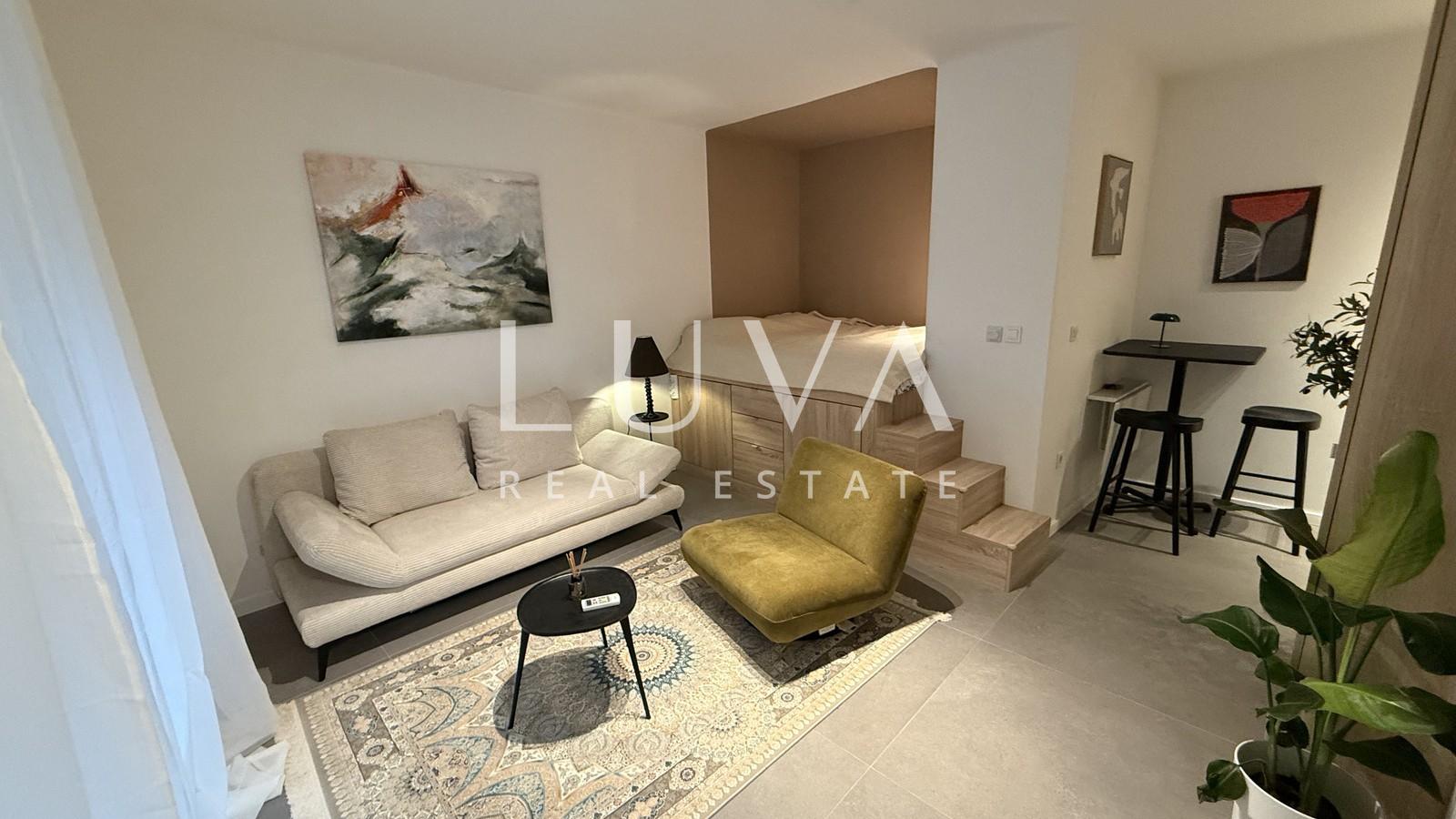 Zagreb, Zrinjevac, modern studio apartment on the ground floor, 25 m²