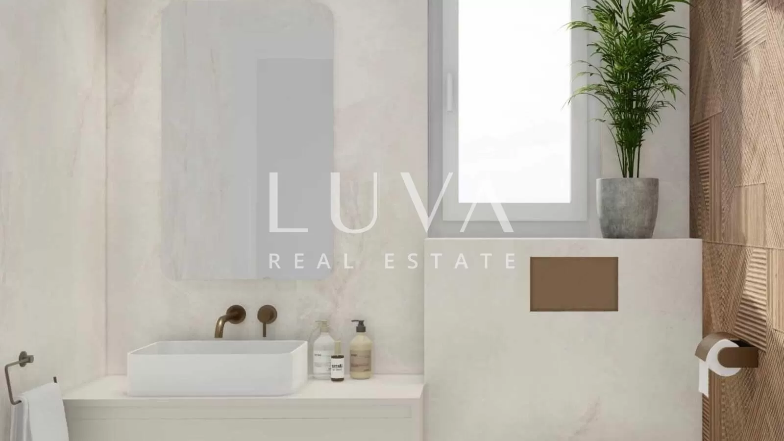 Istra, Tar, moderni trosoban stan s krovnom terasom u novogradnji, 69 m2