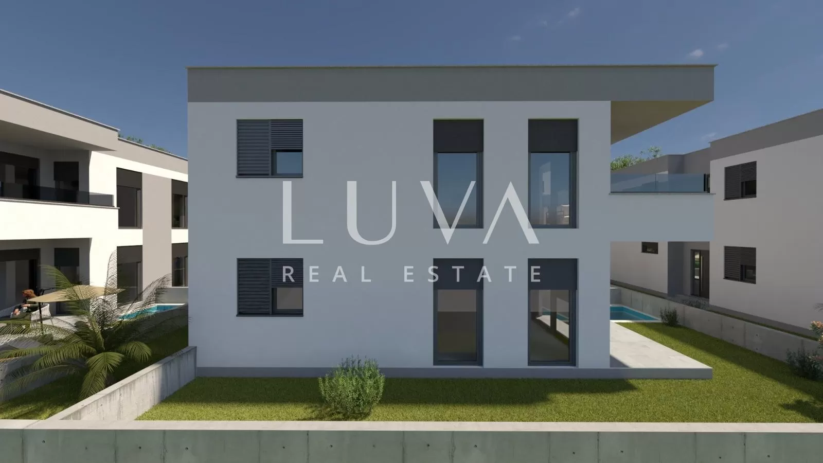 Zadar, Kožino, modern ground floor apartment with garden, 69.73 m²