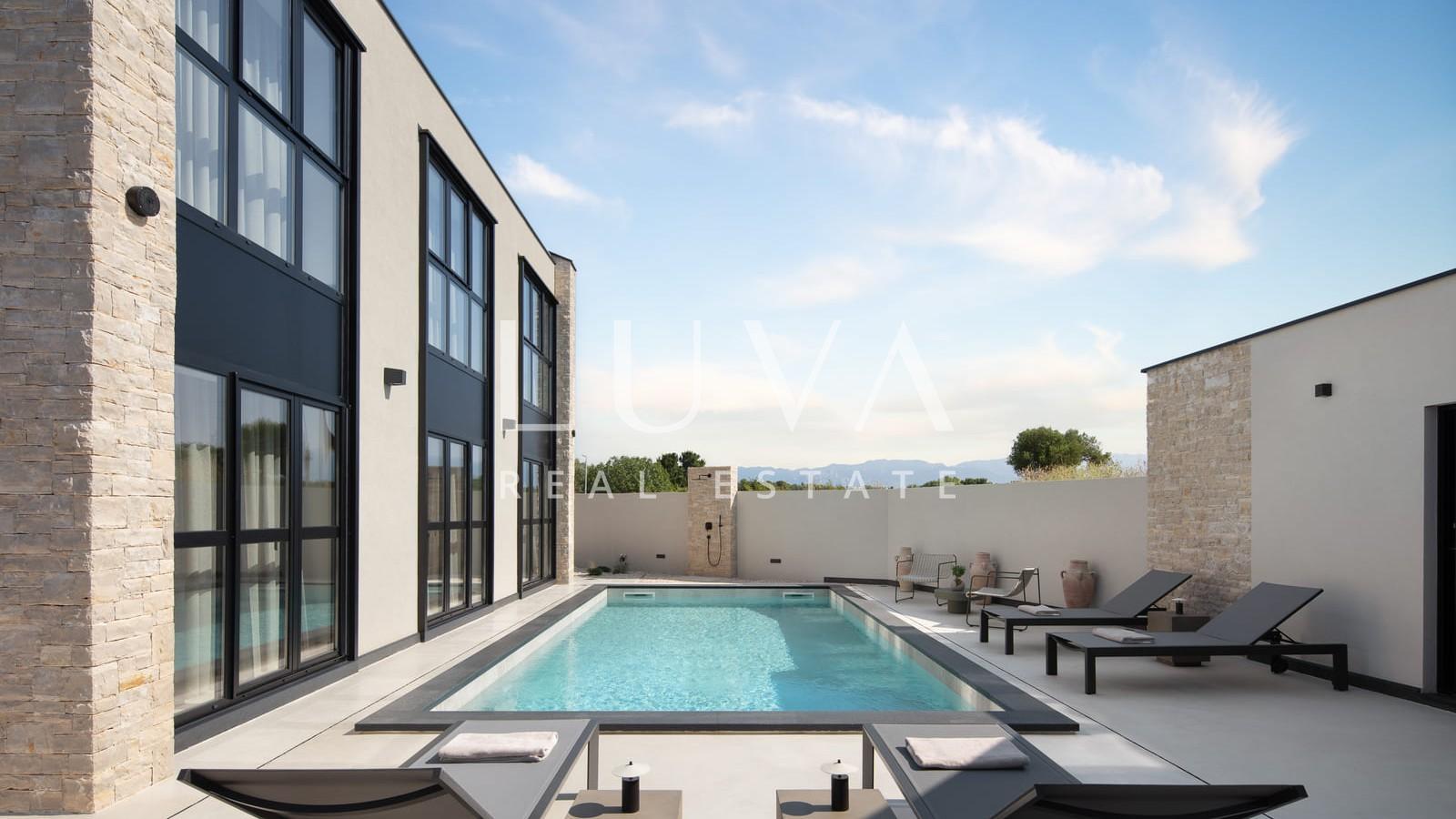 Zadar, Visočane, modern house with pool and wellness area