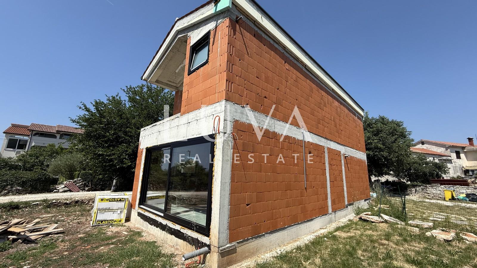 Istria, Sveti Lovreč, modern house with sauna and sea view, 118 m²