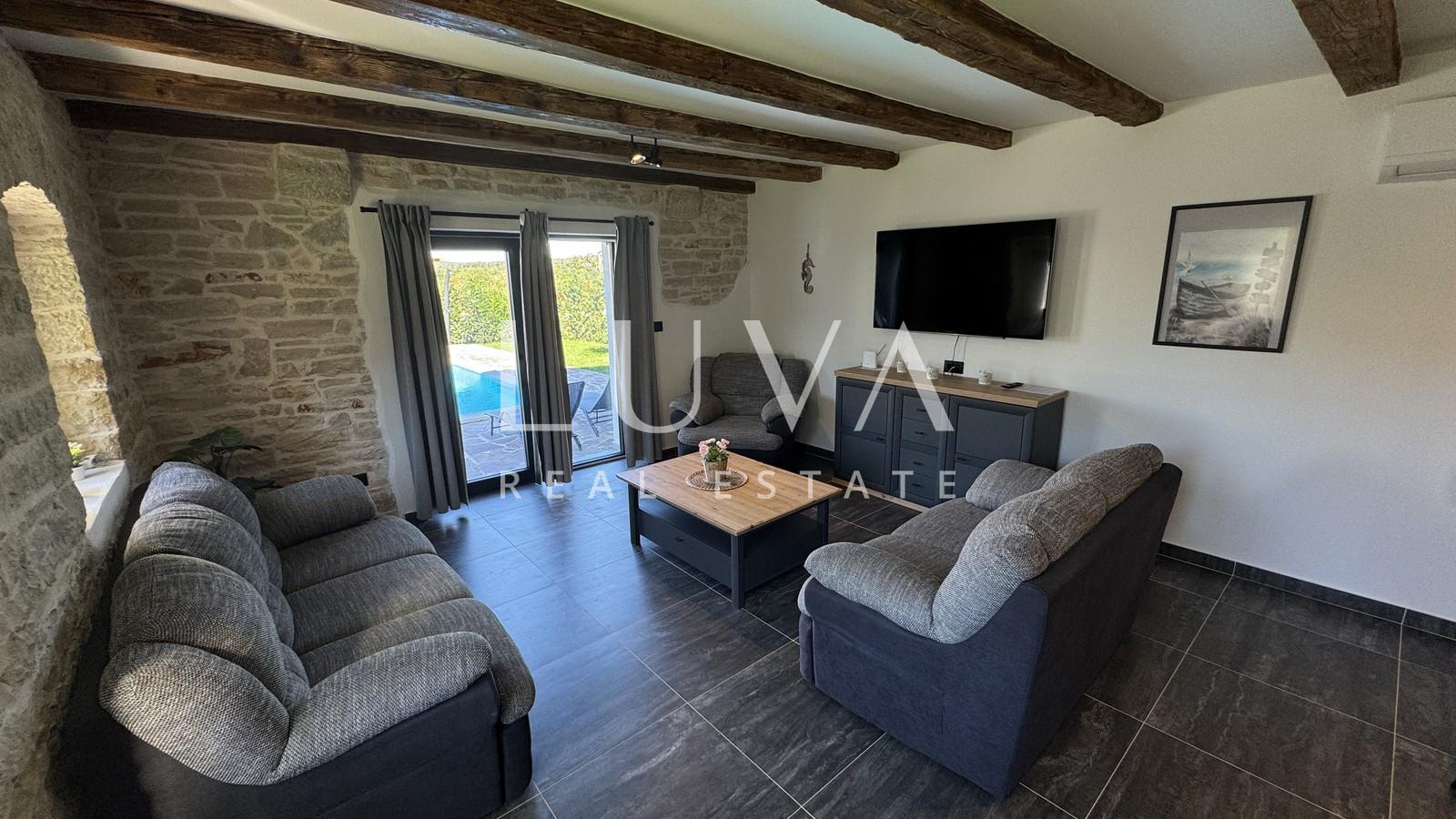 Istria, Poreč, modern stone house with pool, 133 m2
