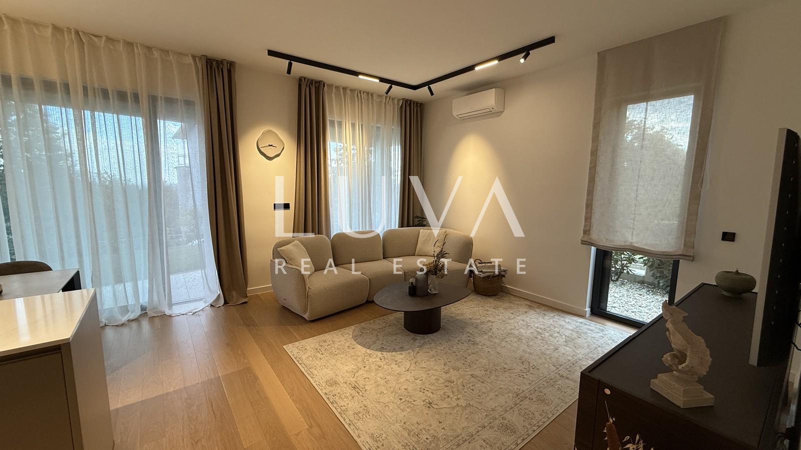 Zagreb, Bukovac, moderne 2-Zimmer-Wohnung mit Garten zur Miete, 60 m2