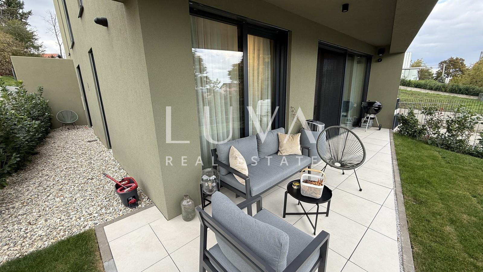 Zagreb, Bukovac, moderne 2-Zimmer-Wohnung mit Garten zur Miete, 60 m2