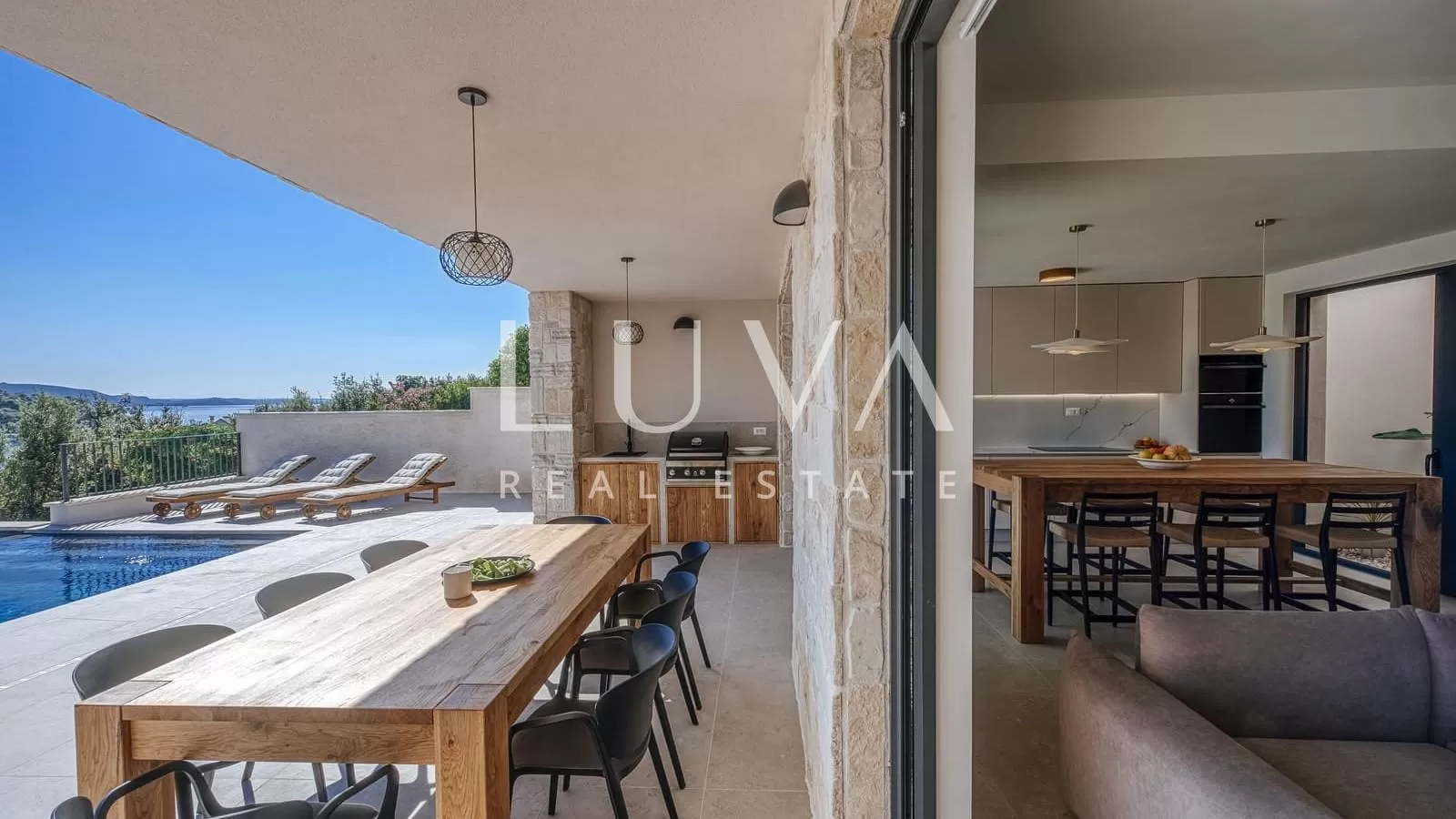 Iž, Zadar, modernes Luxushaus am Meer zum Verkauf