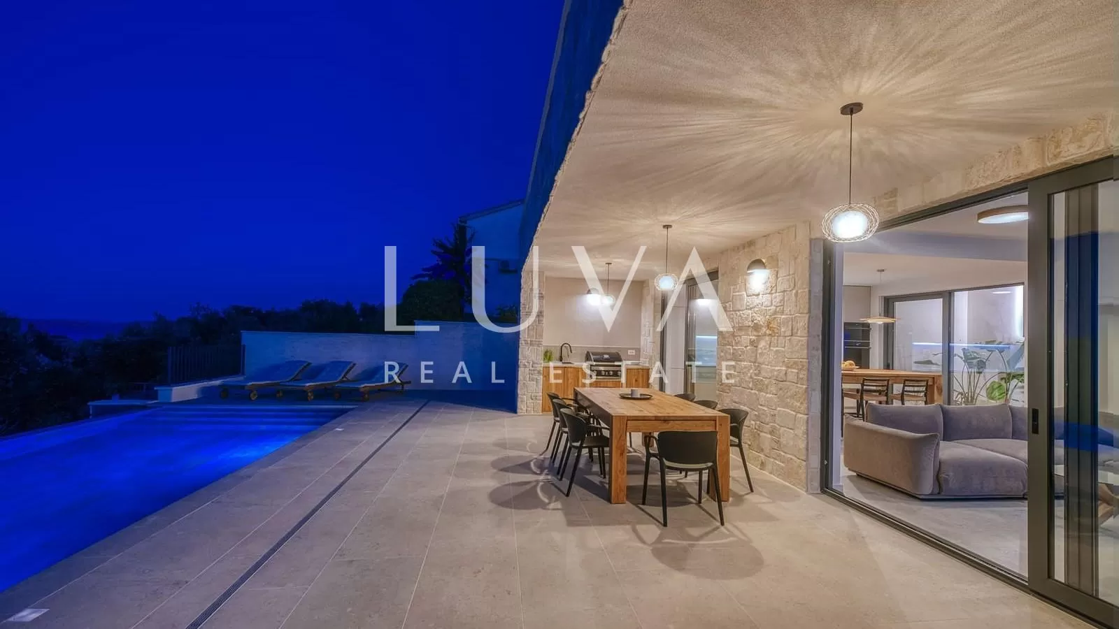 Iž, Zadar, modernes Luxushaus am Meer zum Verkauf