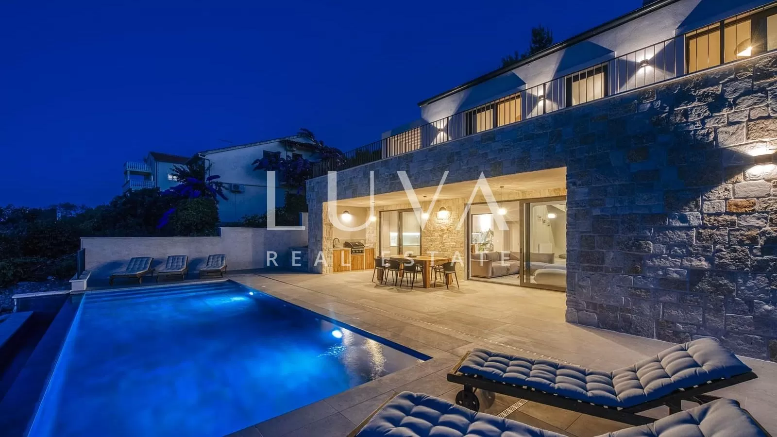 Iž, Zadar, modernes Luxushaus am Meer zum Verkauf