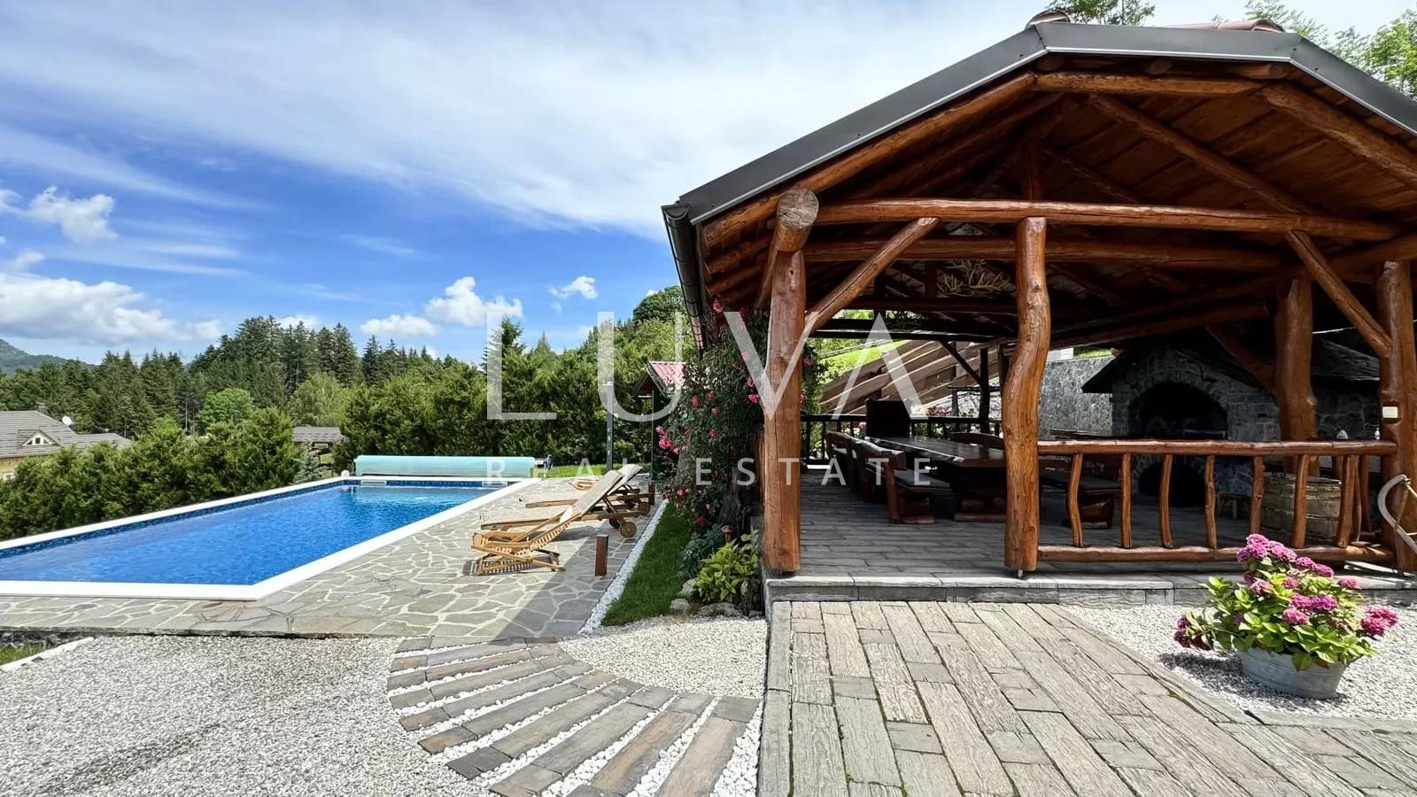 Kupjak, Gorski Kotar, house with pool and beautiful view for sale