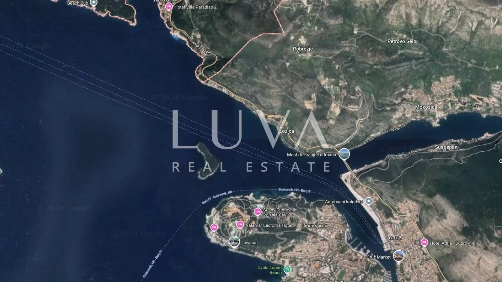 Lozica, Dubrovnik, građevinsko zemljište uz more na prodaju