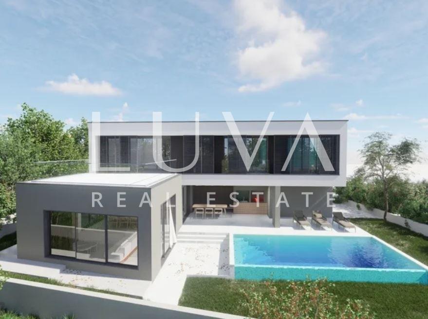 Kaštel Novi, Rudine, moderna vila s bazenom i pogledom na more