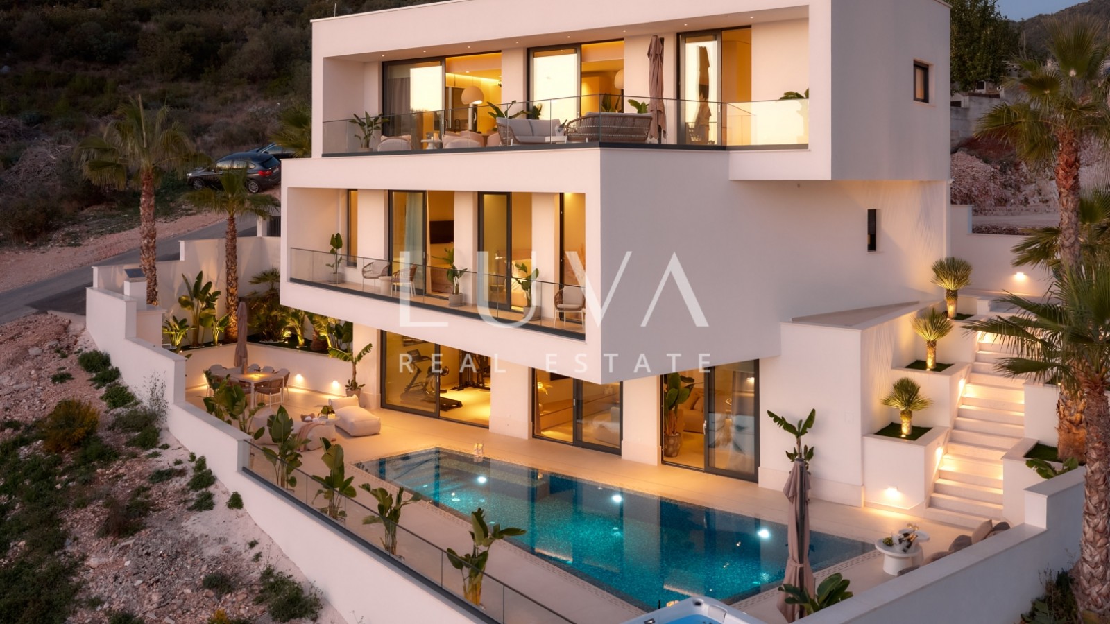 Čiovo, luxury villa 263 m2 with pool and sea view for sale