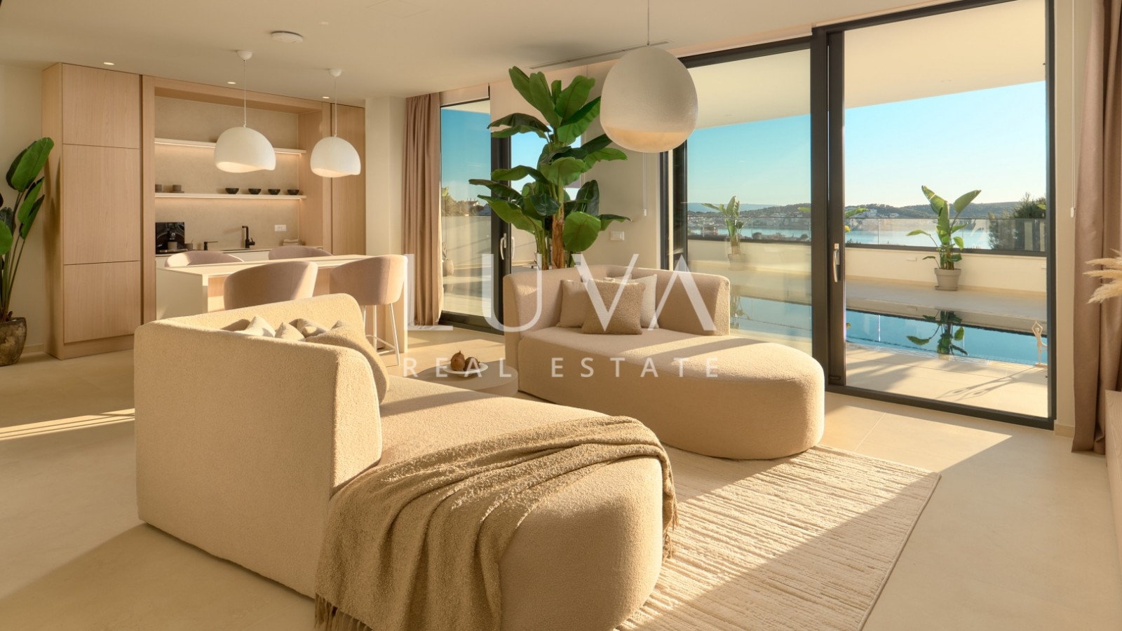 Čiovo, luxury villa 263 m2 with pool and sea view for sale