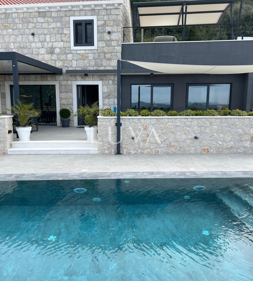 Dubrovnik, Brsečine, luxury stone villa with pool and sea view, 250 m²