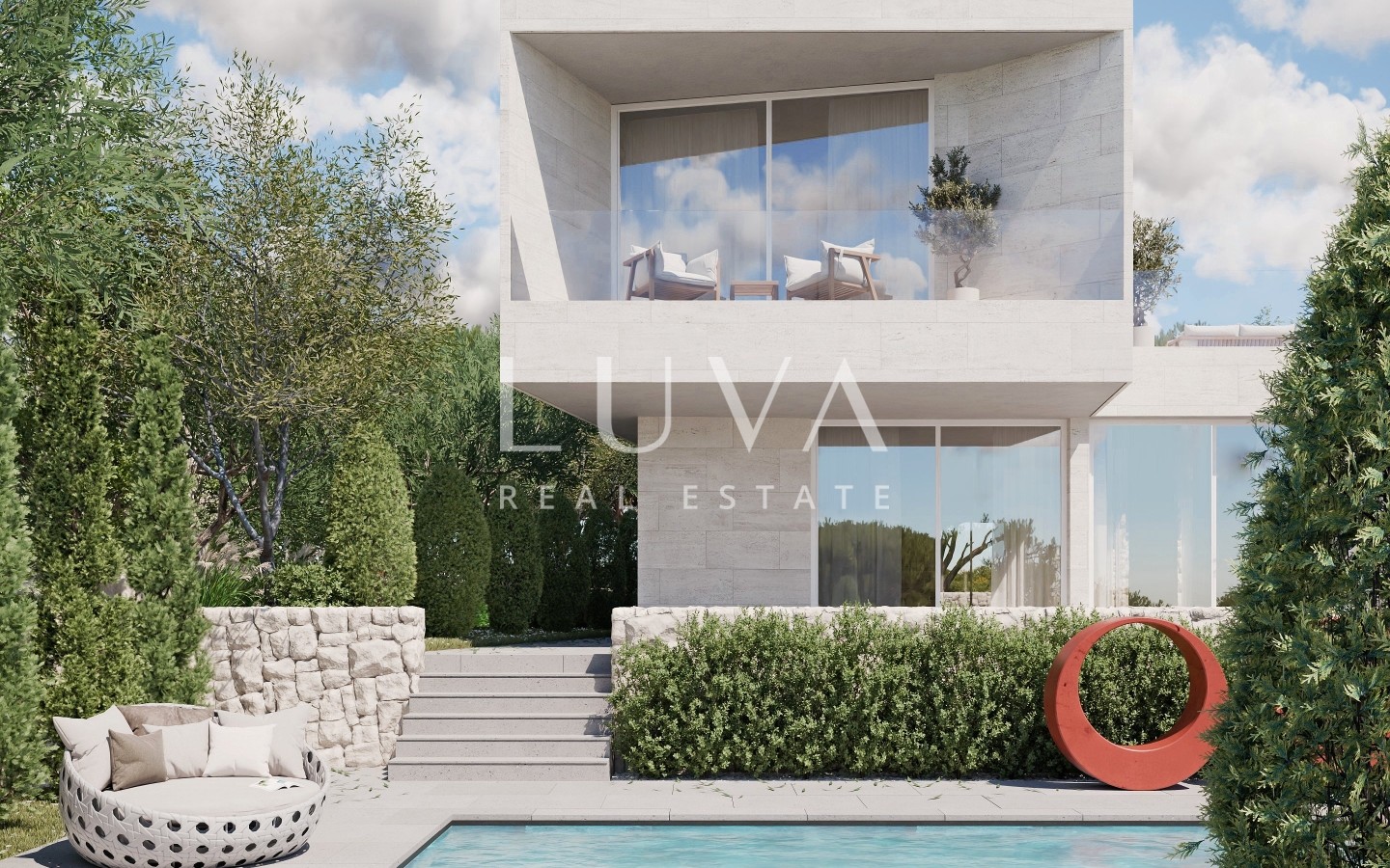Trogir, Sevid, luxury villa 252m2, by the sea for sale