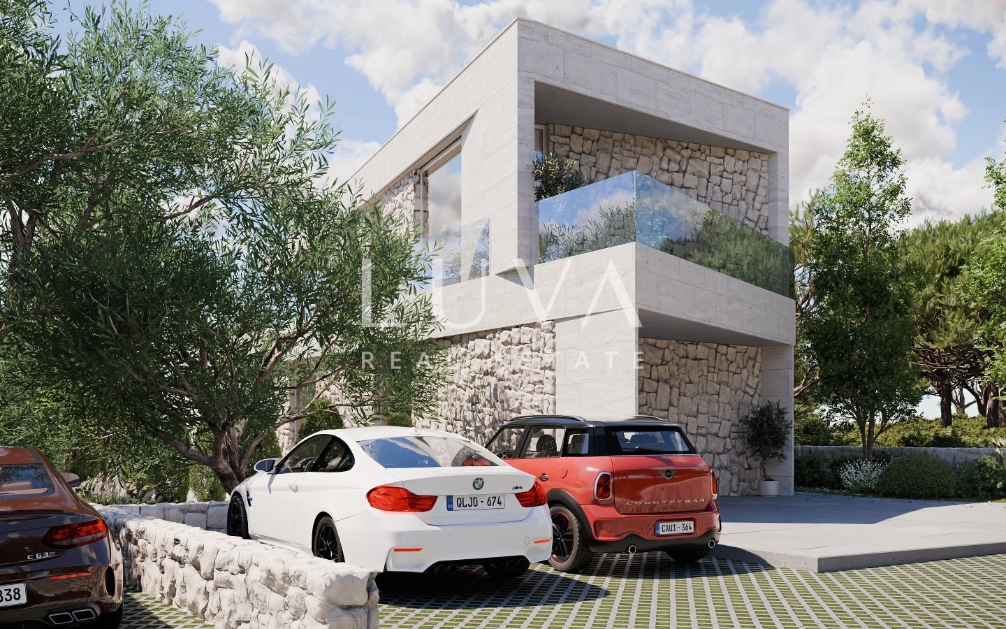 Trogir, Sevid, luxury villa 252m2, by the sea for sale