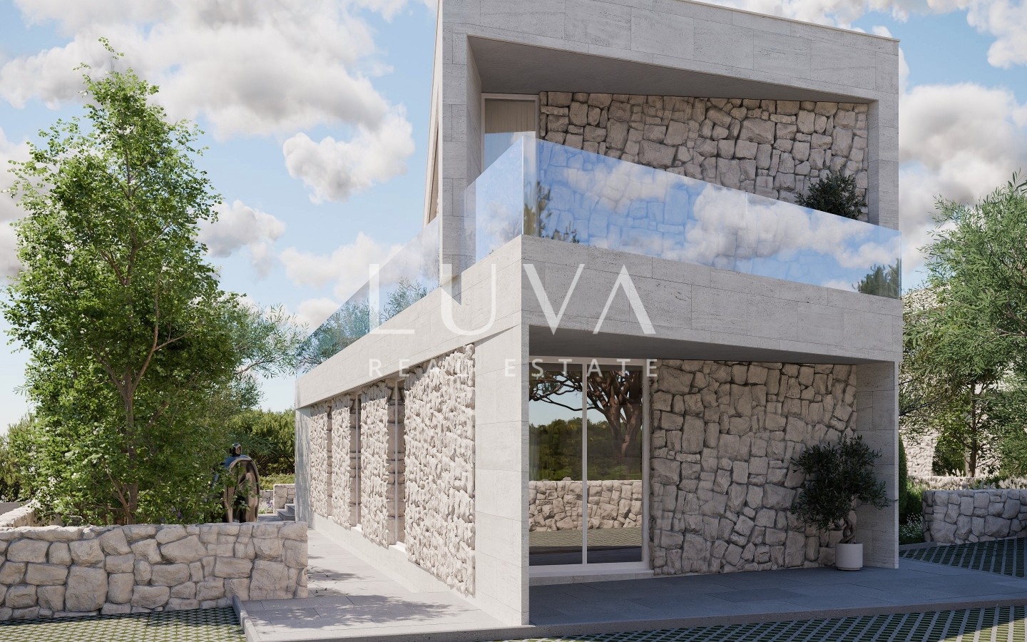 Trogir, Sevid, luxury villa 252m2, by the sea for sale