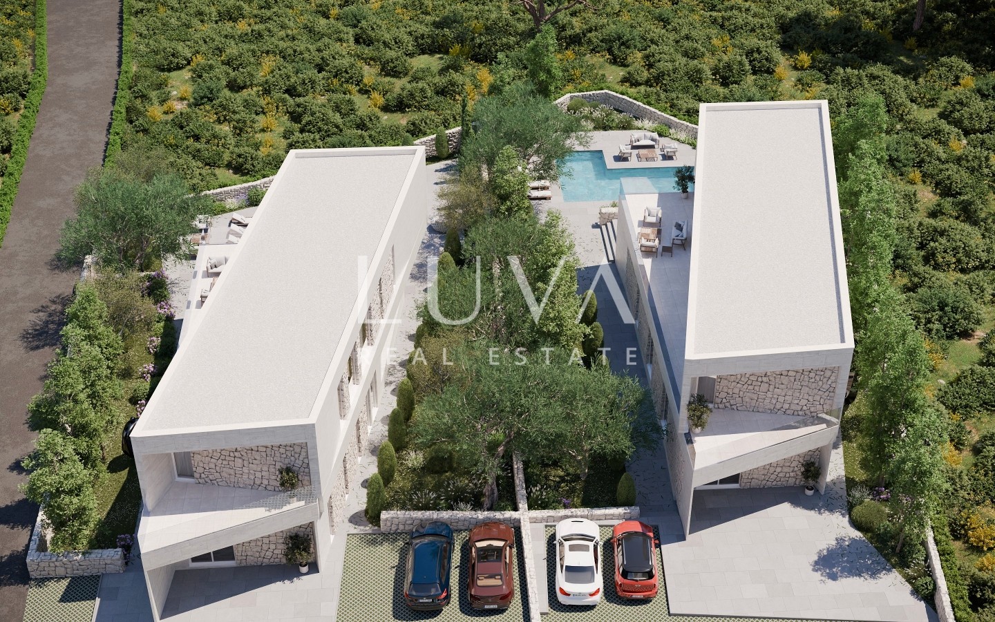 Trogir, Sevid, luxury villa 252m2, by the sea for sale